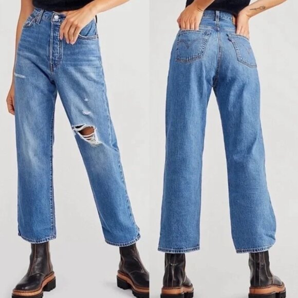 Levi’s Ribcage Straight Ankle Noe High - 25X26 - Picture 1 of 5